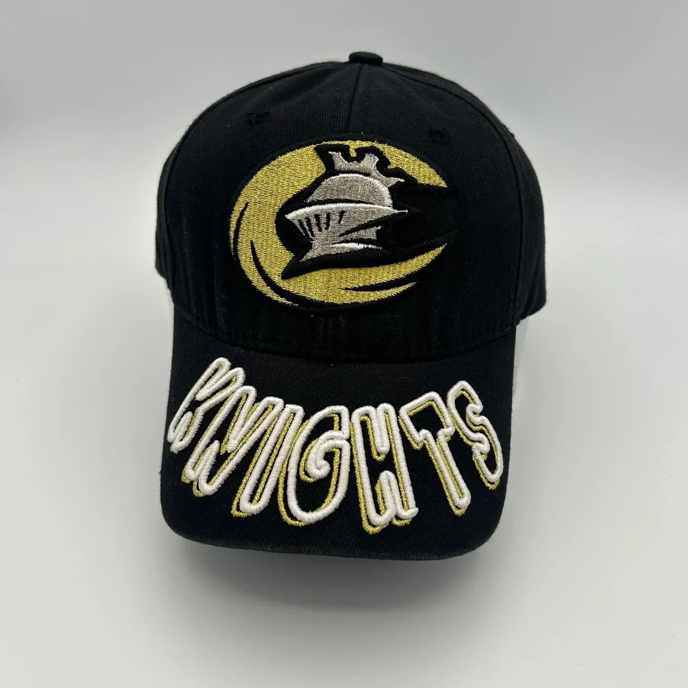 Vintage Charlotte Knights Hat Bimm Ridder Youth Black Cotton Sporty Streetwear